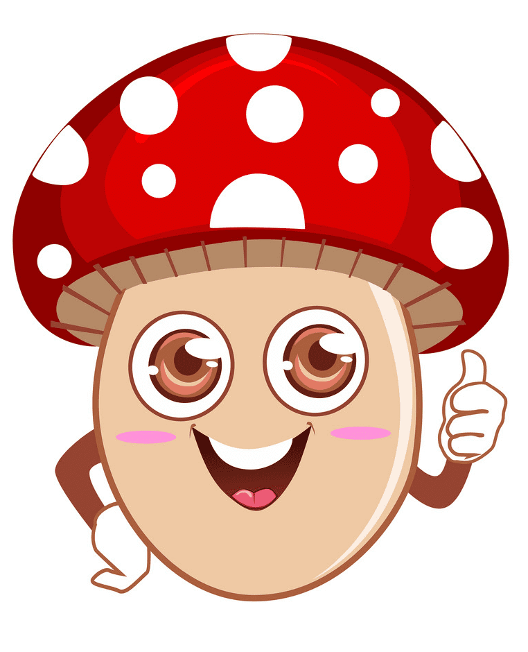 Cute Mushroom clipart png images