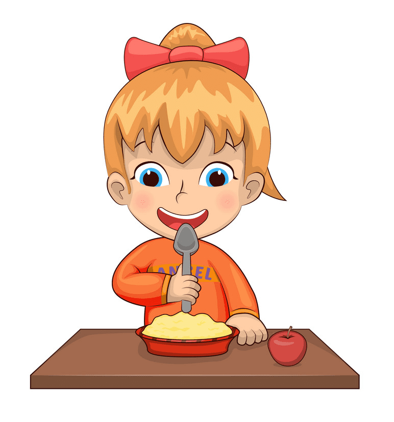 Eating Breakfast clipart 3