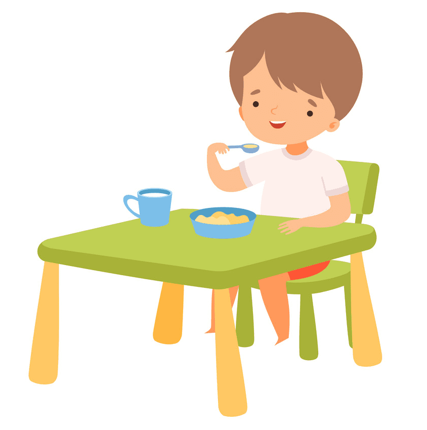 Eating Breakfast clipart 4