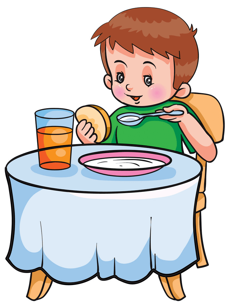 Eating Breakfast clipart 7