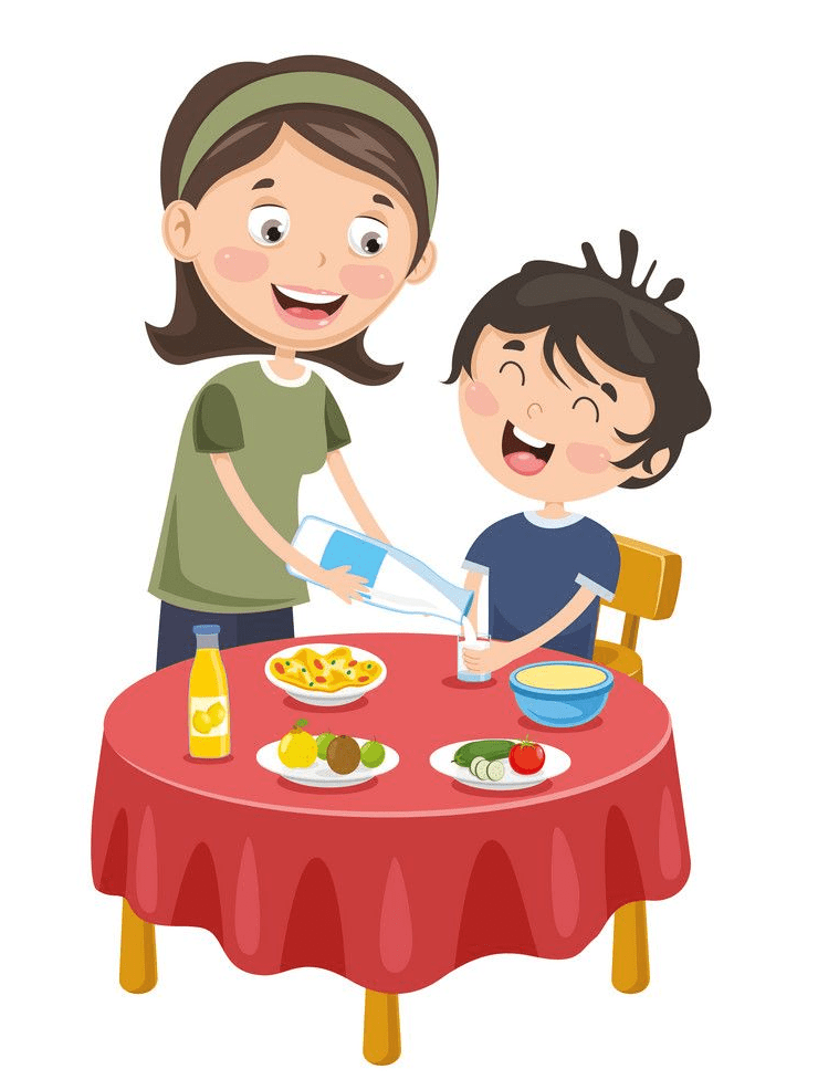 Eating Breakfast clipart 8