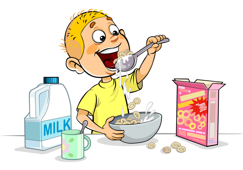 Eating Breakfast clipart download