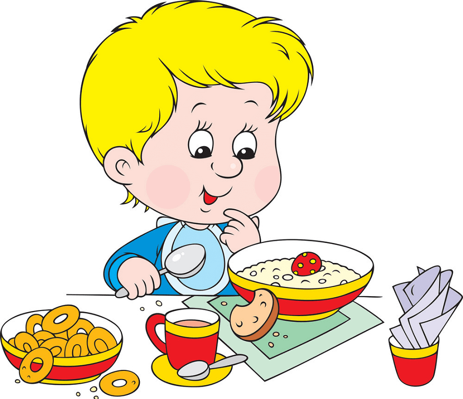 Eating Breakfast clipart free images