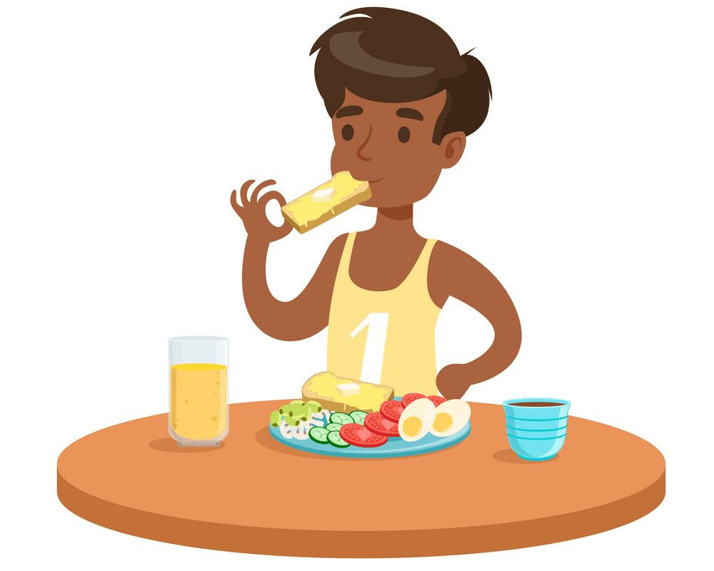 Eating Breakfast clipart image