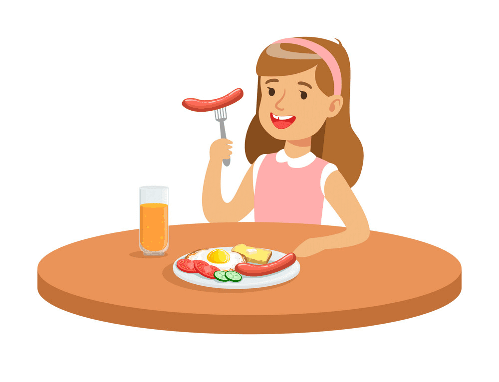 Eating Breakfast clipart images