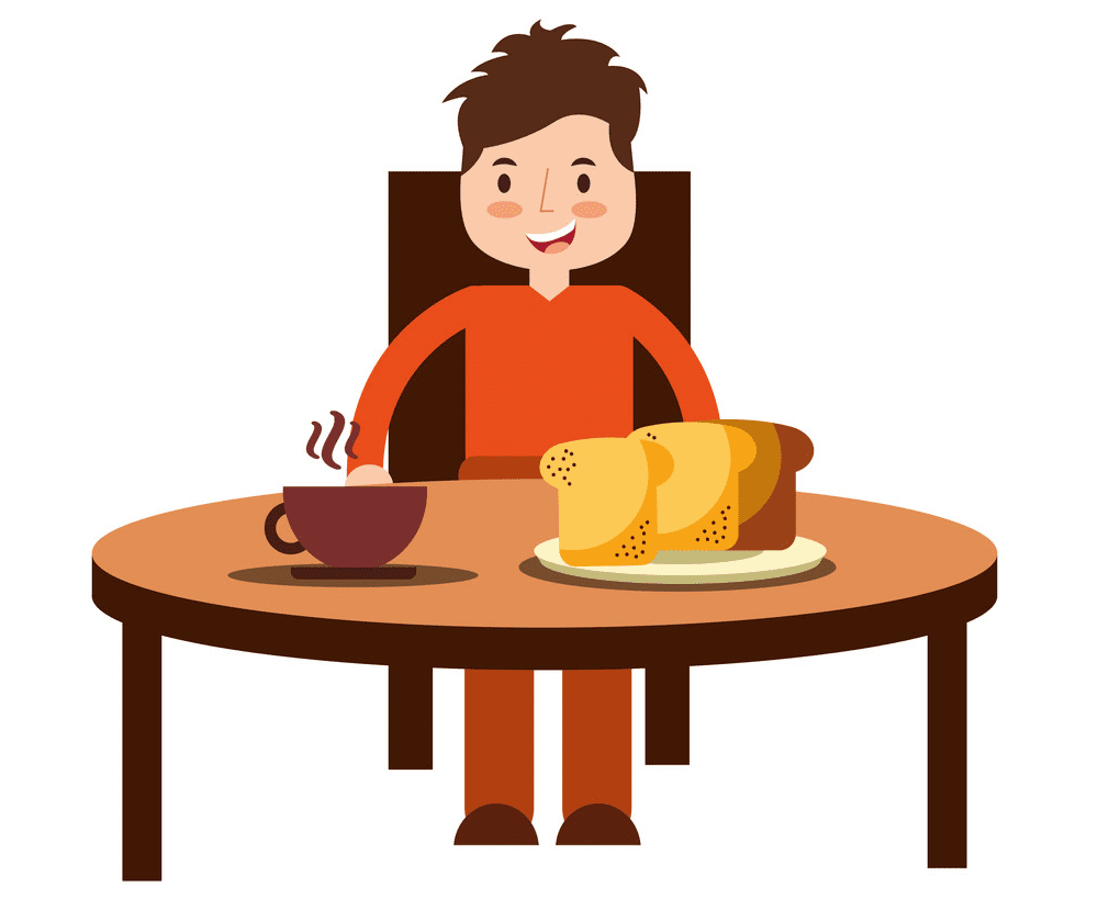 Eating Breakfast clipart picture