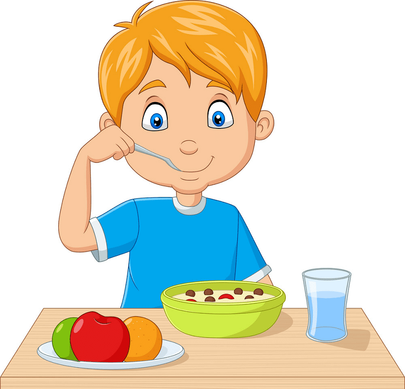 Eating Breakfast clipart png