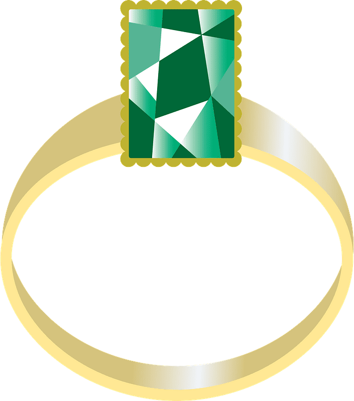 Emerald Ring clipart transparent