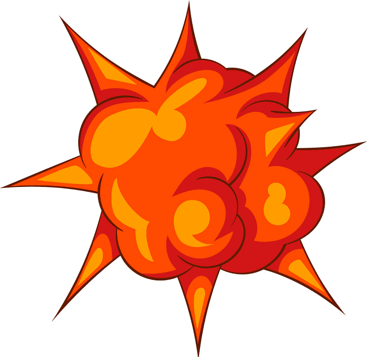 Explosion clipart 3