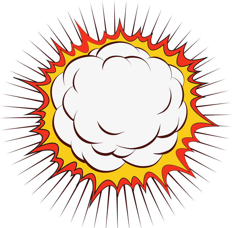 Explosion clipart for free