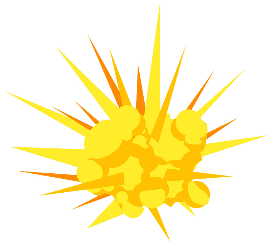 Explosion clipart for kids