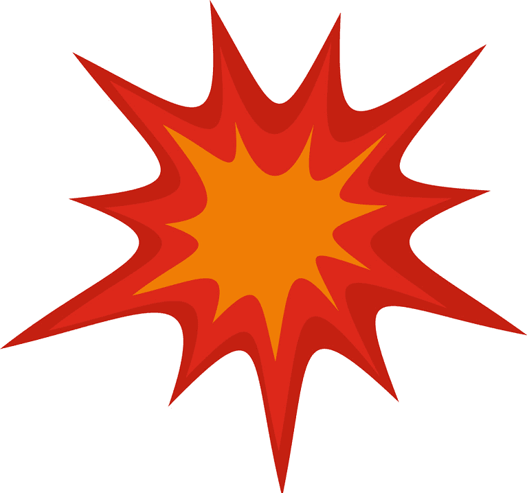 Explosion clipart png 8