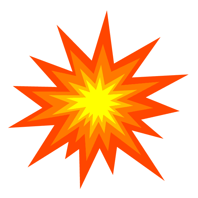 Explosion clipart png for kids