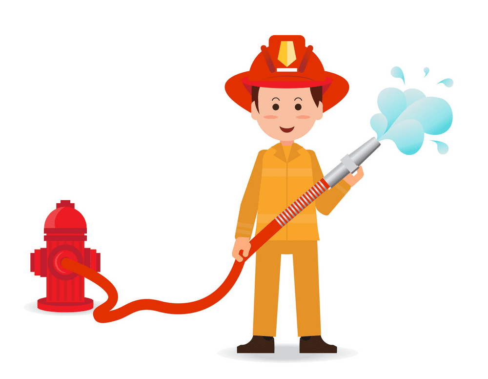 Firefighter Hose clipart for free