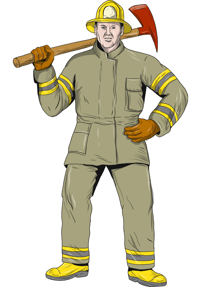Firefighter clipart 10