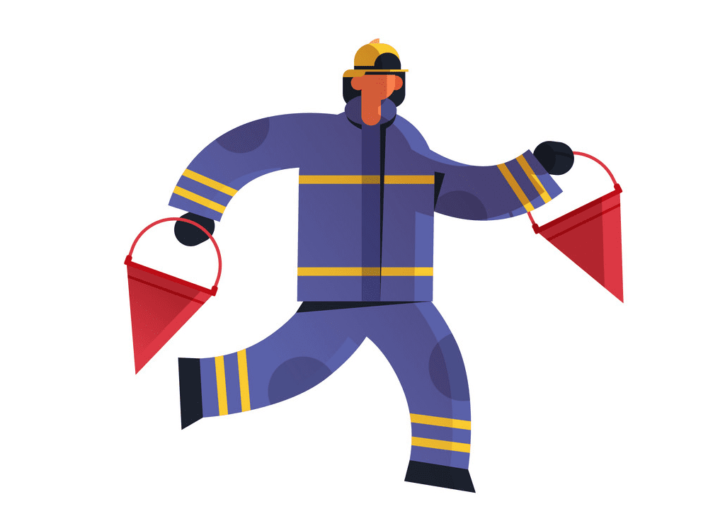 Firefighter clipart 4