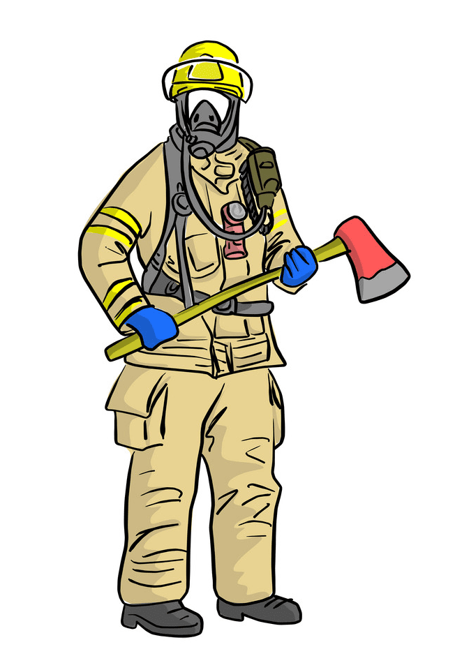 Firefighter clipart 9