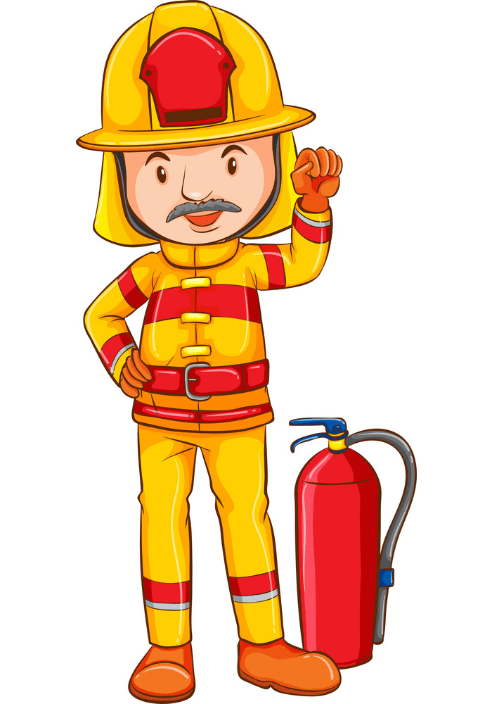 Firefighter clipart for free