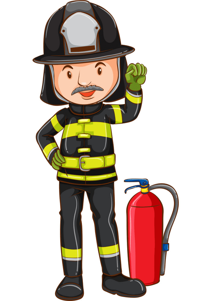 Firefighter clipart free
