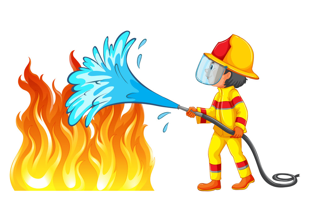 Firefighter clipart picture