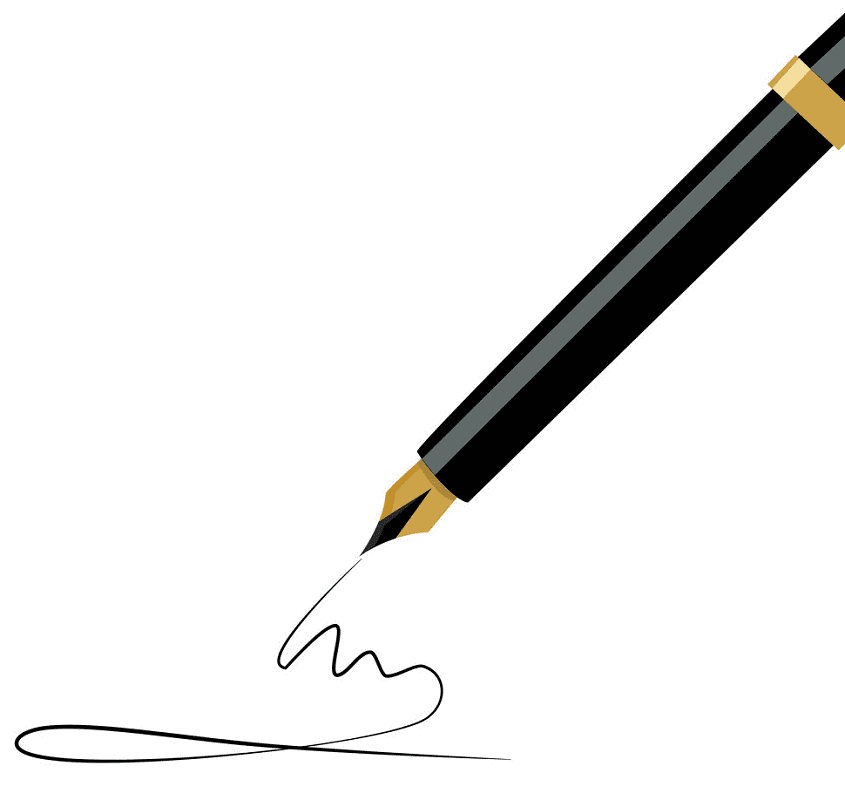 Fountain Pen clipart for kids