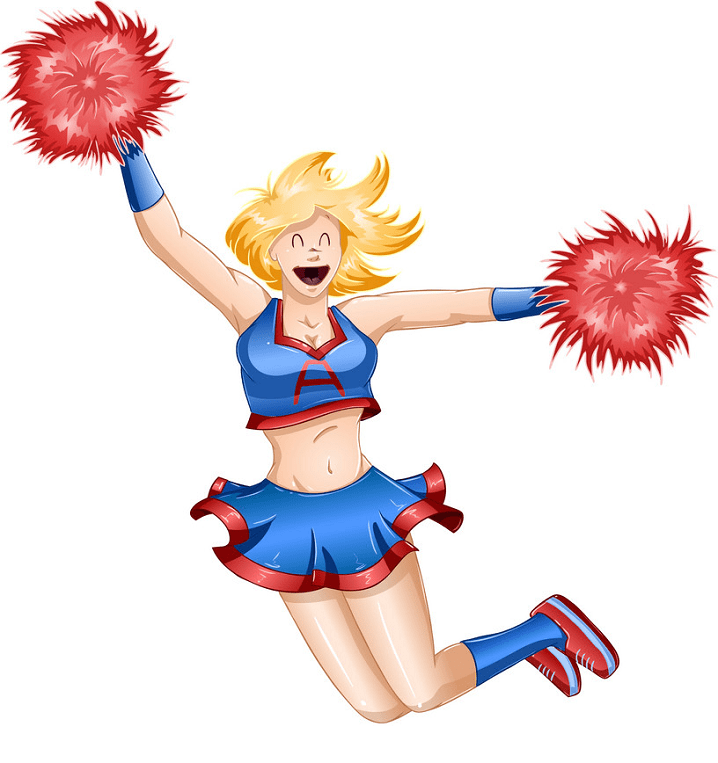 Free Cheerleader clipart 8