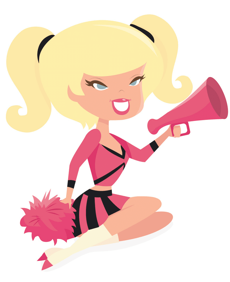 Free Cheerleader clipart for kid