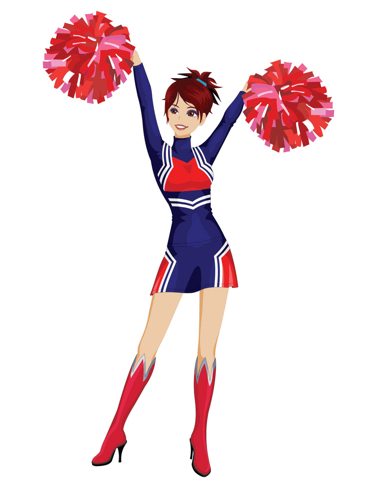Free Cheerleader clipart for kids