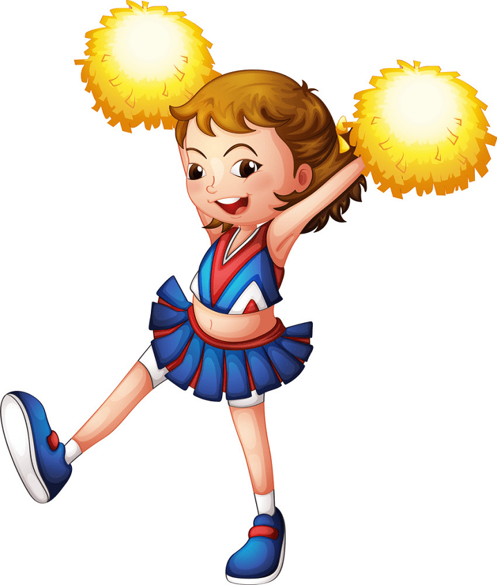 Free Cheerleader clipart picture
