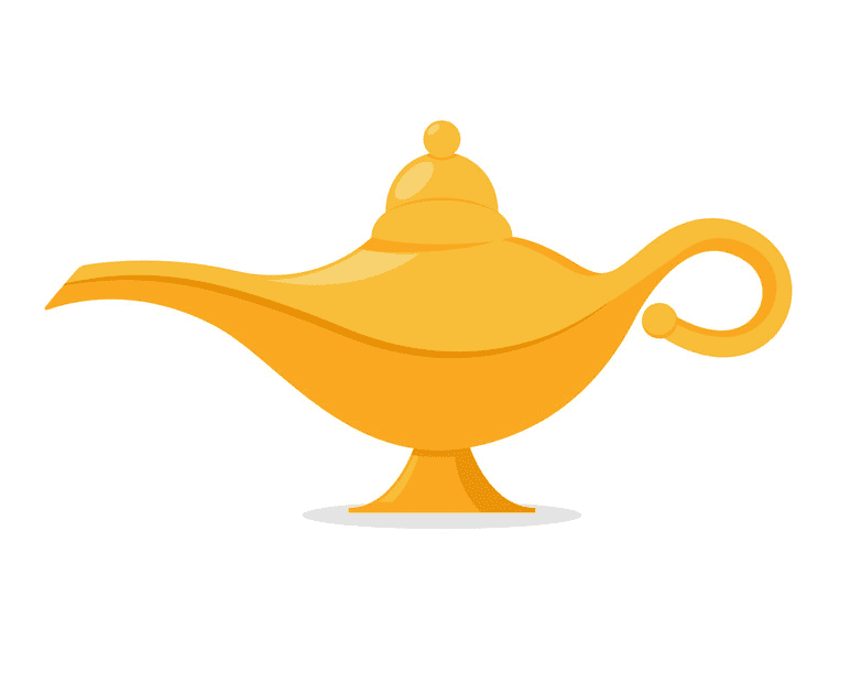 Genie Lamp clipart for free