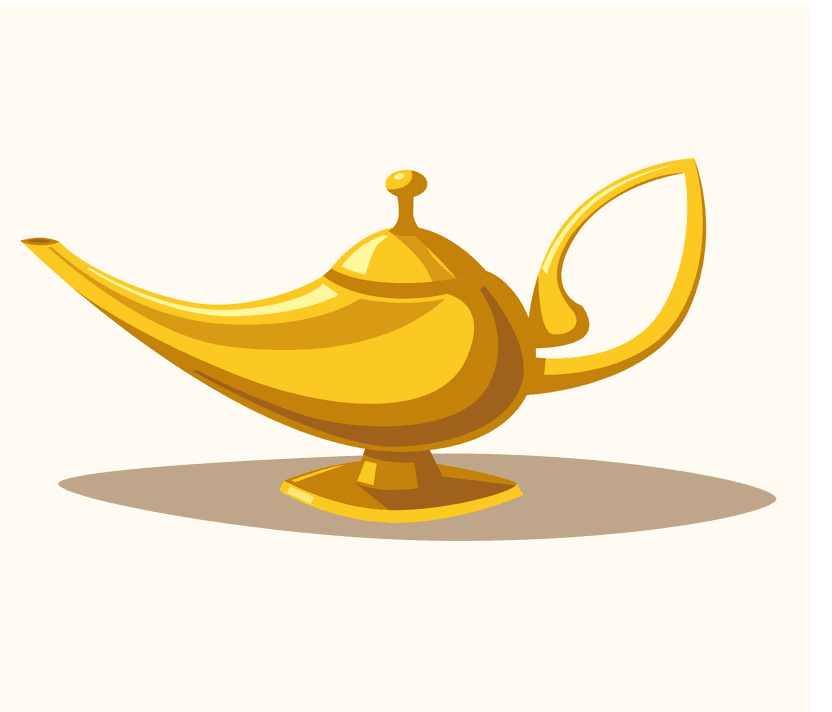 Genie Lamp clipart for kid