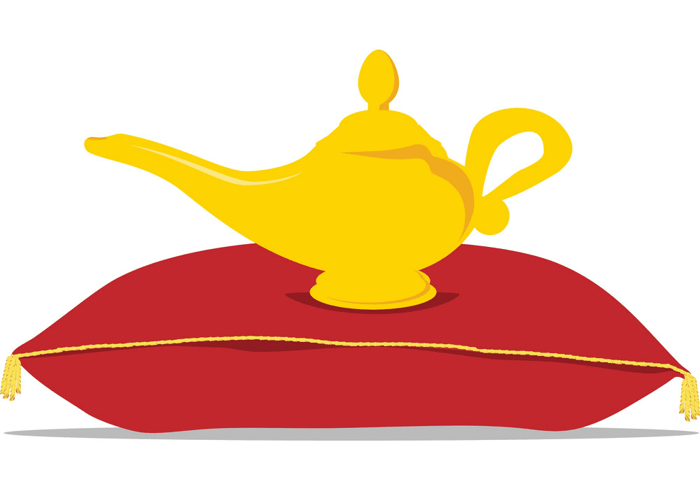 Genie Lamp clipart for kids