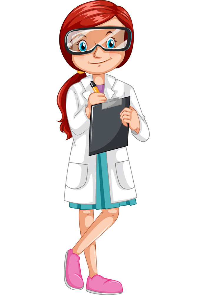 Girl Scientist clipart for free