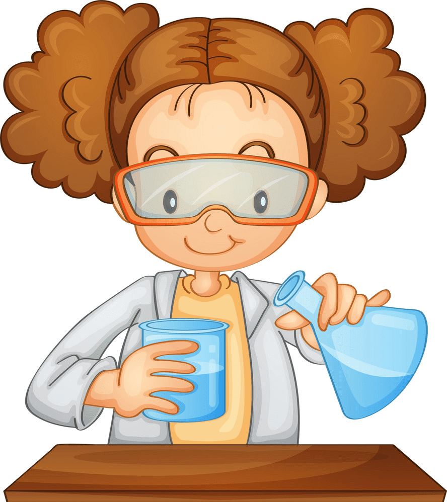 Girl Scientist clipart free