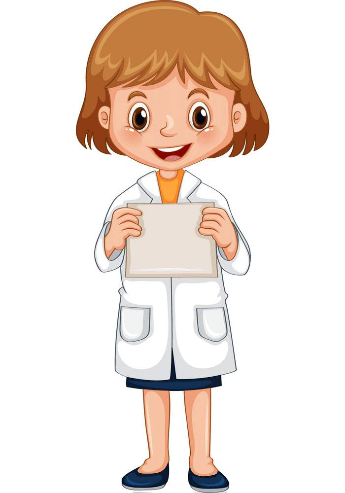Girl Scientist clipart image