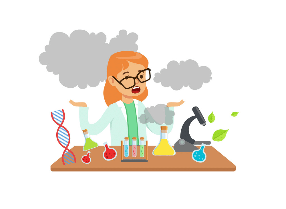 Girl Scientist clipart png image