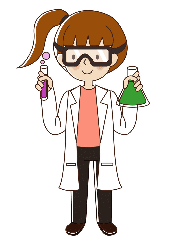 Girl Scientist clipart png picture