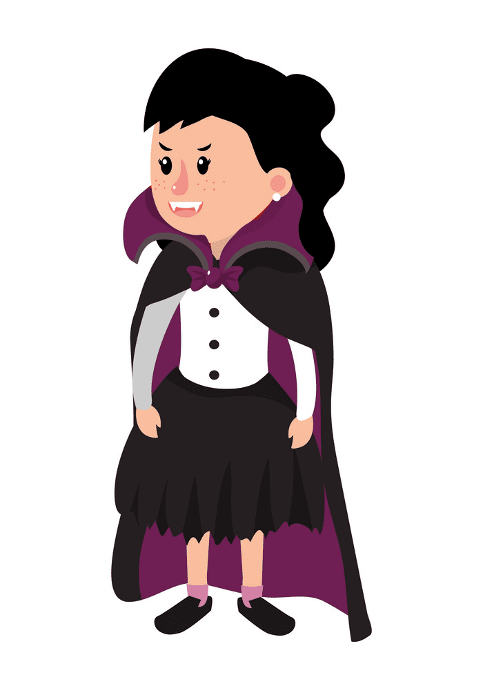 Girl Vampire clipart png image
