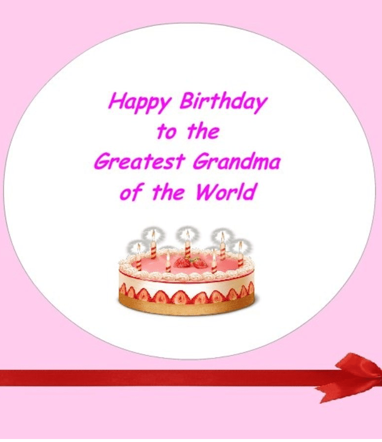 Happy Birthday Wishes for grandma