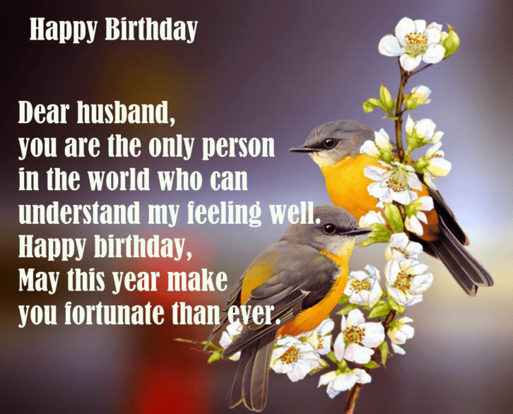 Happy Birthday Wishes for husband