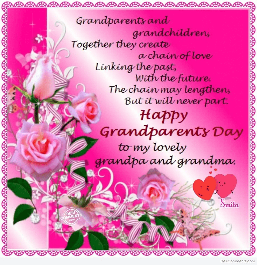 Happy Grandparents' Day Wishes png 7