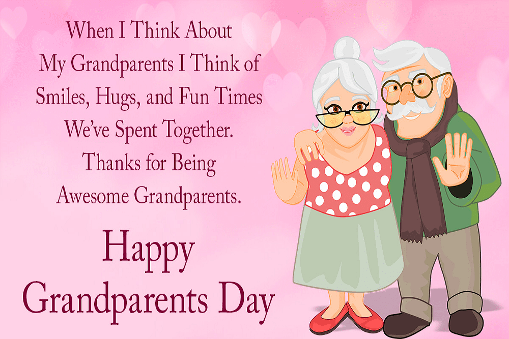 Happy Grandparents' Day Wishes png 8