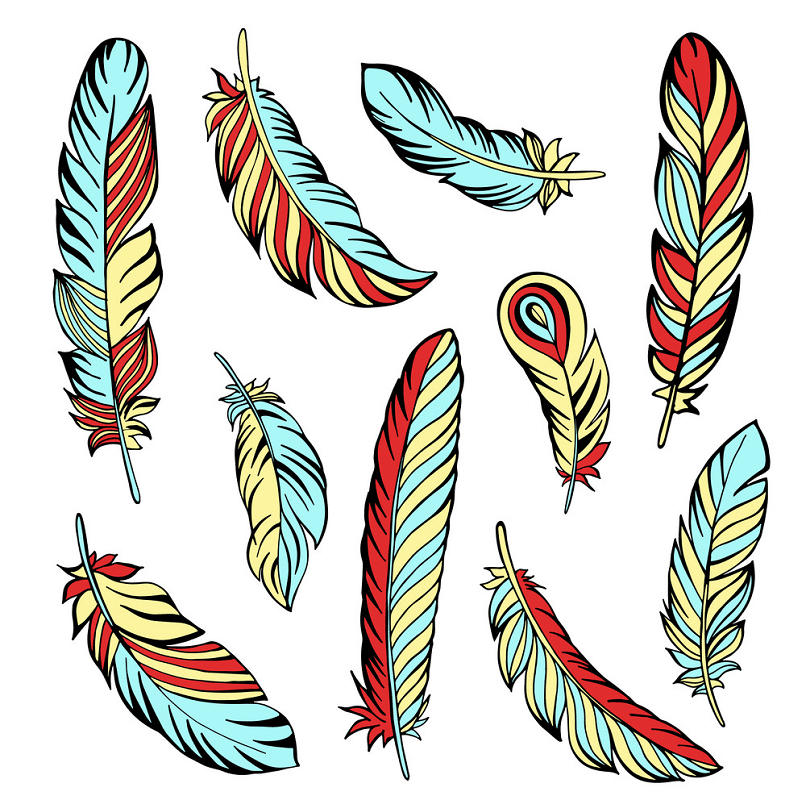 Indian Feathers clipart