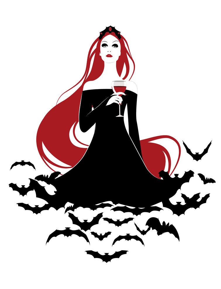 Lady Vampire clipart png
