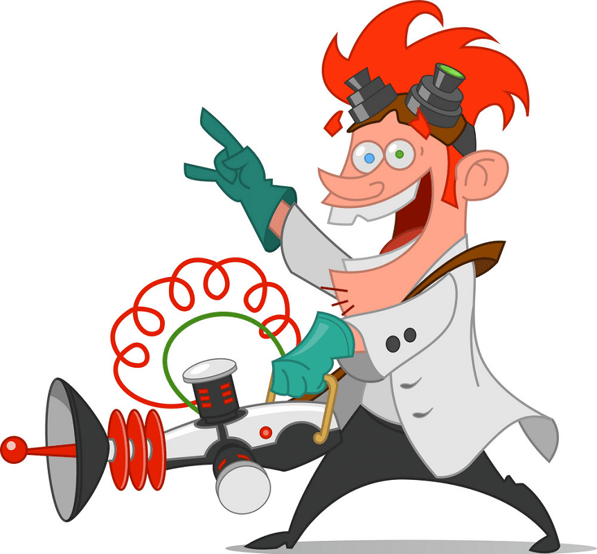 Mad Scientist clipart