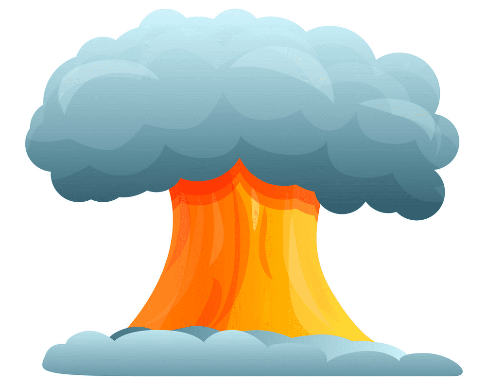 Nuclear Explosion clipart for kid