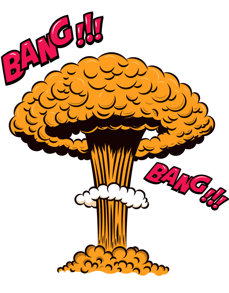 Nuclear Explosion clipart free for kid