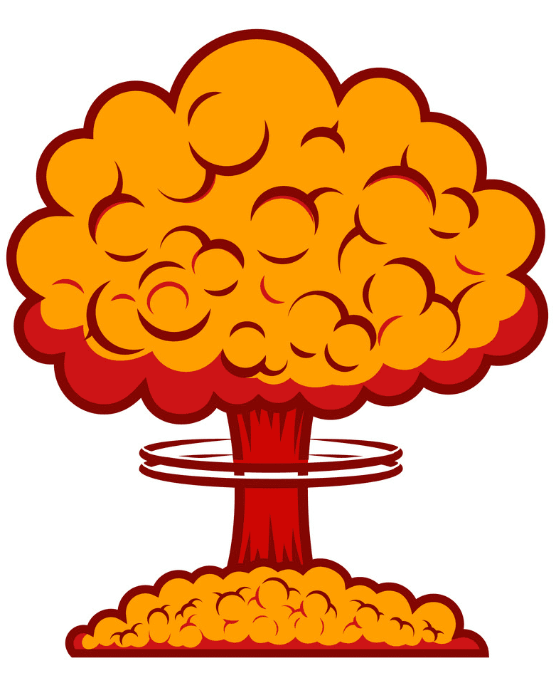 Nuclear Explosion clipart free for kids