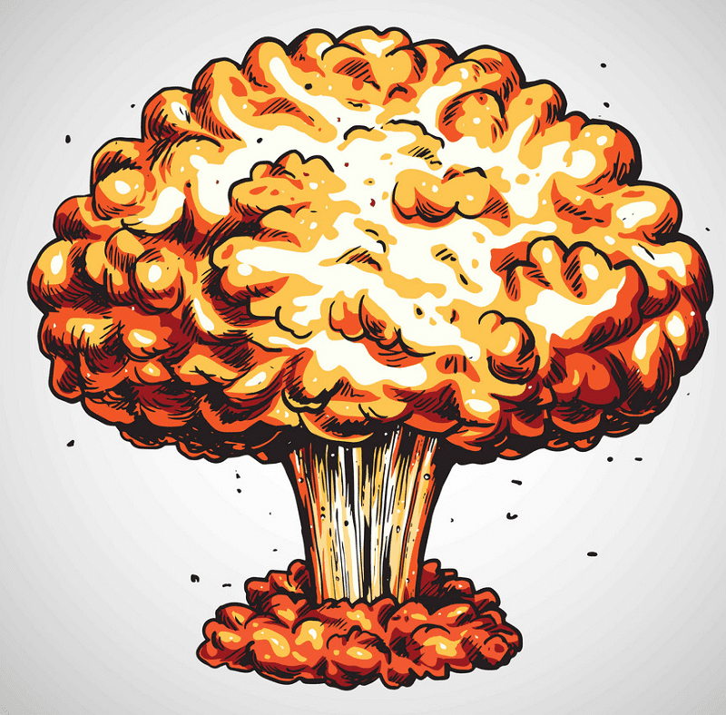 Nuclear Explosion clipart free