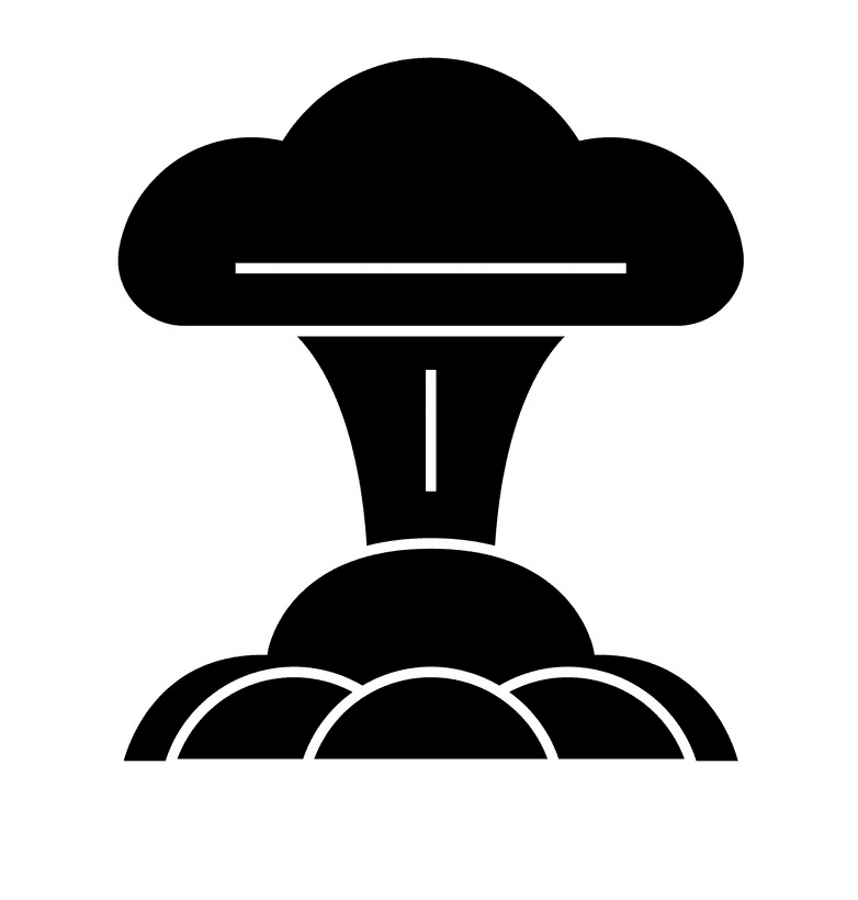 Nuclear Explosion clipart png for kid